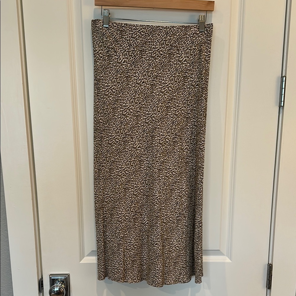 Jennie Kayne Leopard Print Slip Skirt - Picture 3 of 9